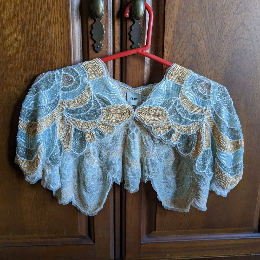 ASOS beaded capelet